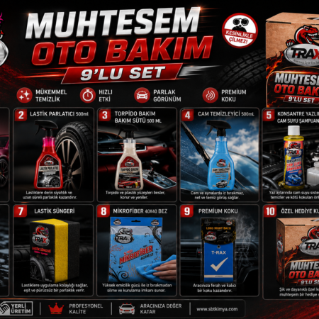 MUHTEŞEM OTO BAKIM  9'LU SET
