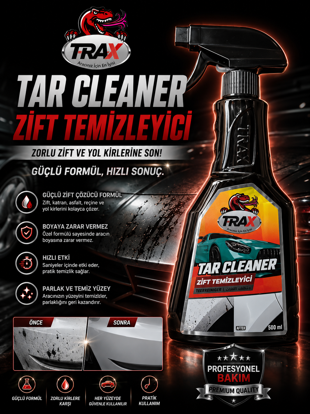 T-RaX Zift Temizleyici 500ML