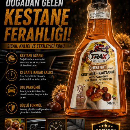 T-RaX Sprey Oto Koku 500ML Kestane