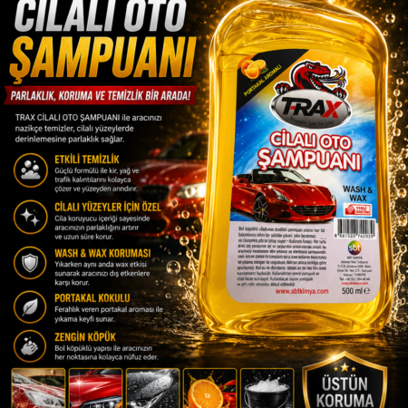 T-RaX Oto Cilalı Şampuan Portakal Kokulu 500ML