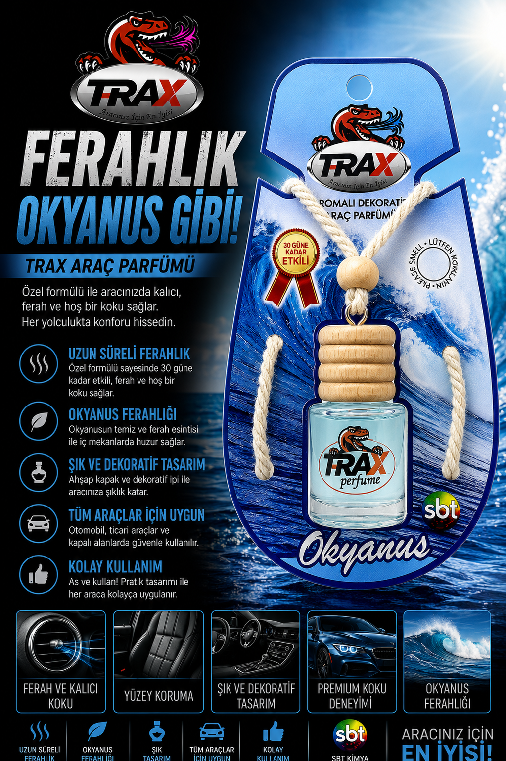 T-RaX Ayna Asmalı 8 ML -  Okyanus