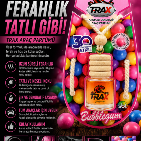 T-RaX Ayna Asmalı 8 ML - Bubblegum
