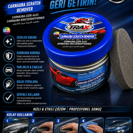T-RaX Çizik Alıcı Carnauba Kavanoz 250ML