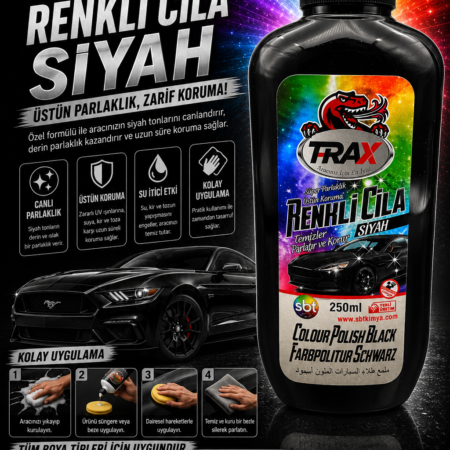 T-RaX Renkli Cila - Siyah - 250ML