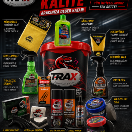 TRAX Premium Oto Bakım Seti – Komple Temizlik & Koruma Paketi