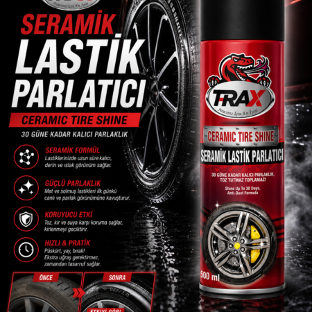 T-RAX SERAMİK LASTİK PARLATICI 500 ML