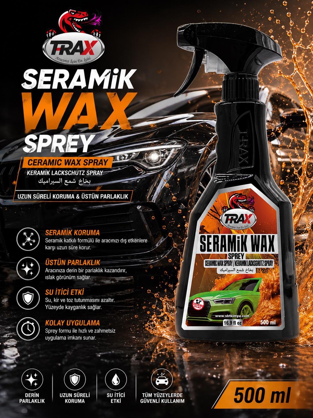 T-RaX Seramik WAX  500ML