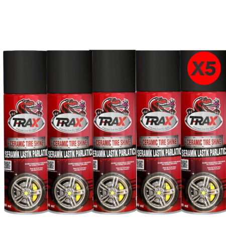 T-RAX  SERAMİK LASTİK PARLATICI 500 ML  – 5’li Set